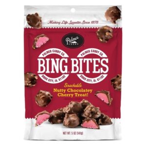 Palmer Bing Bites Nutty Chocolate Cherry Treats 5oz Peg Pouch 8ct